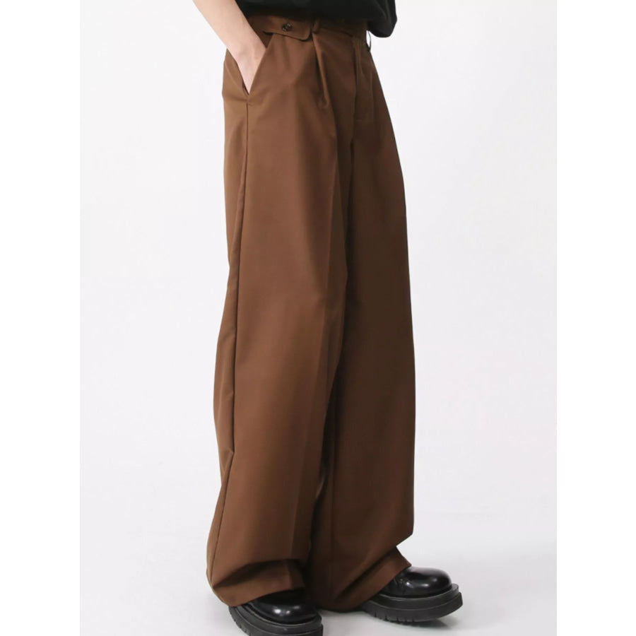 Men’s High-Waisted Wide-Leg Pants Apparel and Accessories