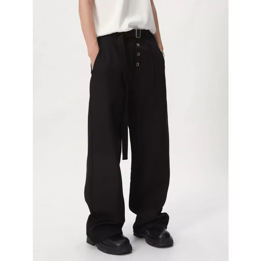 Men’s High-Waisted Wide-Leg Pants Apparel and Accessories