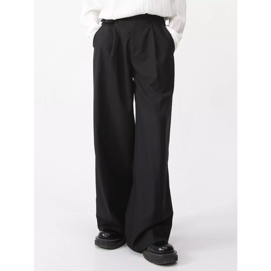 Men’s High-Waisted Wide-Leg Pants Apparel and Accessories