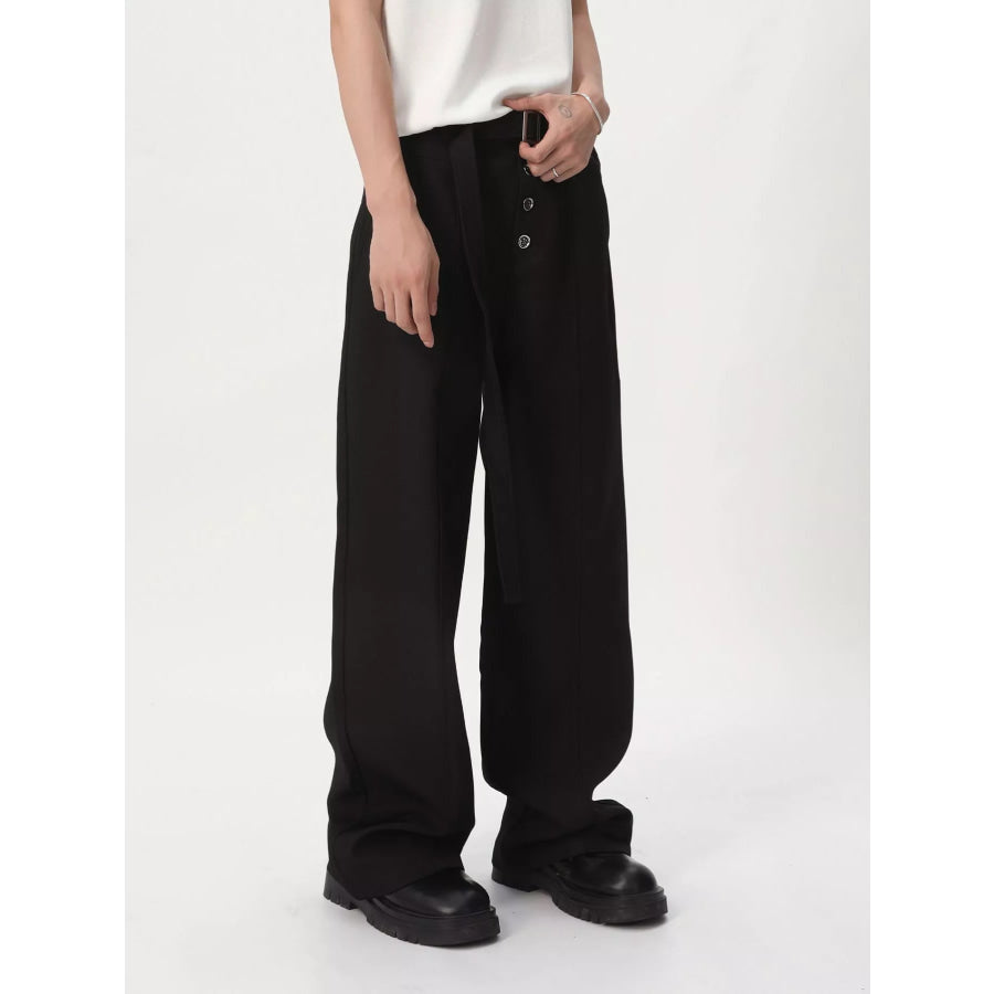 Men’s High-Waisted Wide-Leg Pants Apparel and Accessories