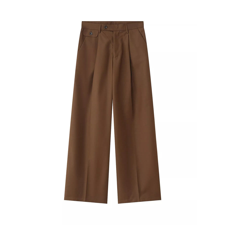Men’s High-Waisted Wide-Leg Pants Apparel and Accessories