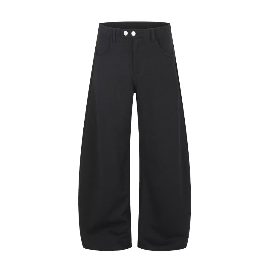 Men’s High-Waisted Wide-Leg Pants Black / XS Apparel and Accessories