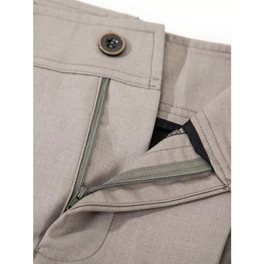 Men’s High-Waisted Wide-Leg Pleated Casual Pants Apparel and Accessories