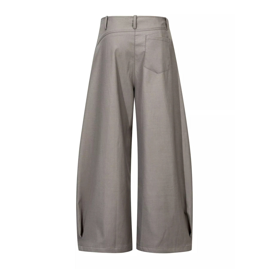 Men’s High-Waisted Wide-Leg Pleated Casual Pants Apparel and Accessories