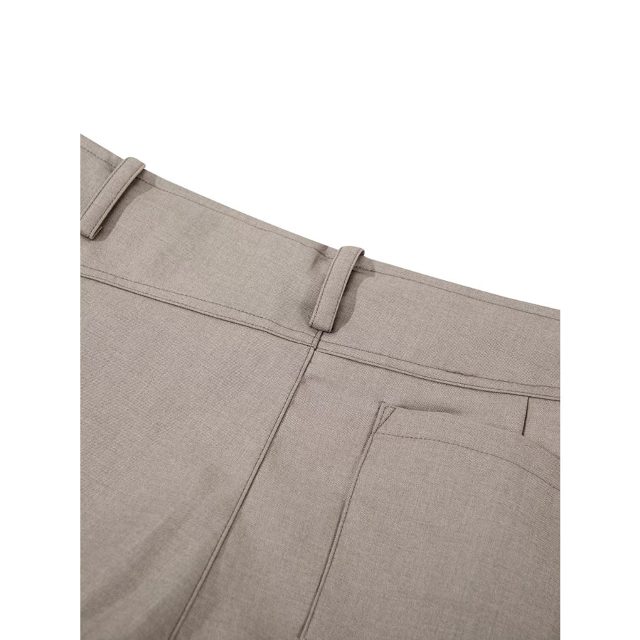 Men’s High-Waisted Wide-Leg Pleated Casual Pants Apparel and Accessories