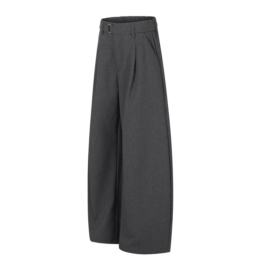 Men’s High-Waisted Wide-Leg Pleated Pants Apparel and Accessories