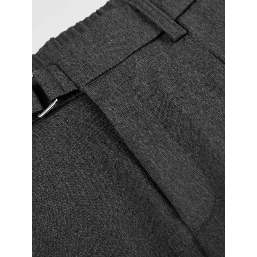 Men’s High-Waisted Wide-Leg Pleated Pants Apparel and Accessories