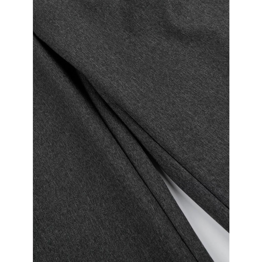 Men’s High-Waisted Wide-Leg Pleated Pants Apparel and Accessories