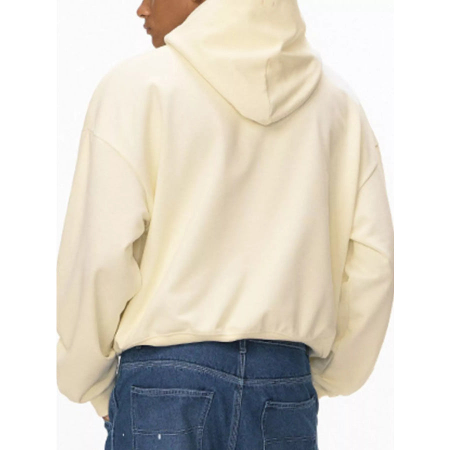 Men’s Kangaroo Pocket Dropped Shoulder Hoodie Apparel and Accessories