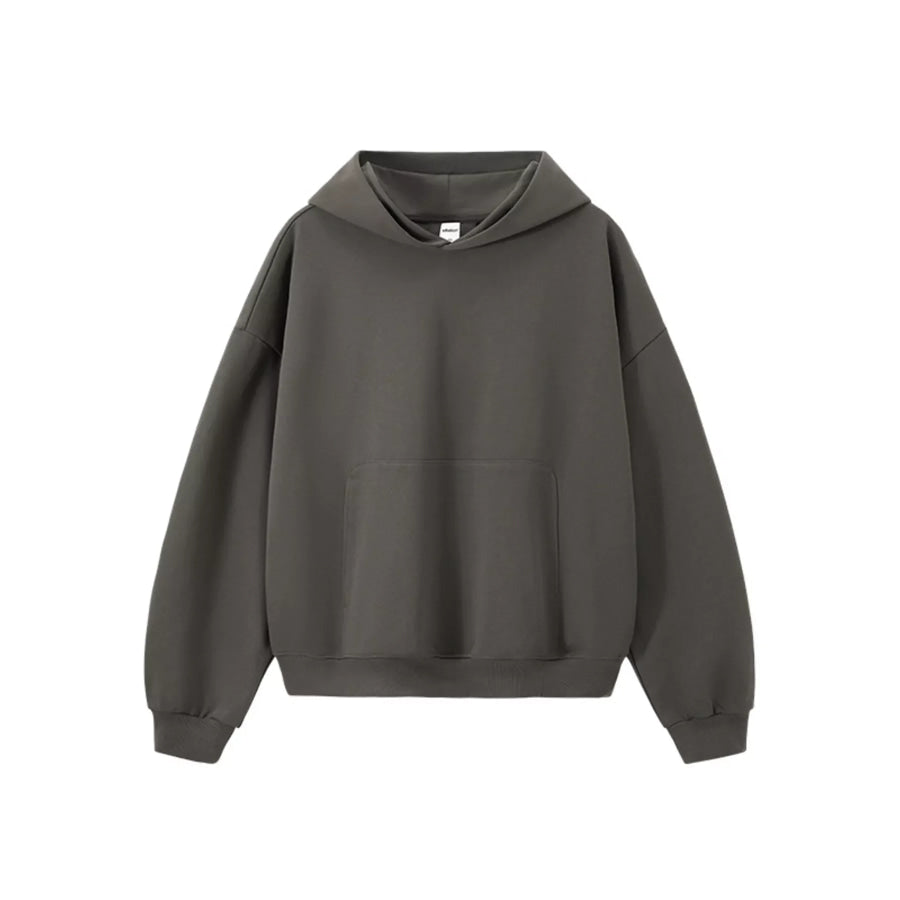 Men’s Kangaroo Pocket Dropped Shoulder Hoodie Dark Gray / S Apparel and Accessories