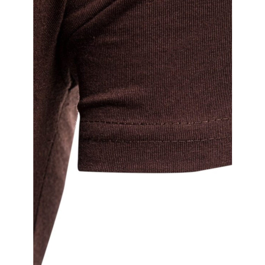 Men’s Lace-Up Asymmetric Hem T-Shirt Apparel and Accessories