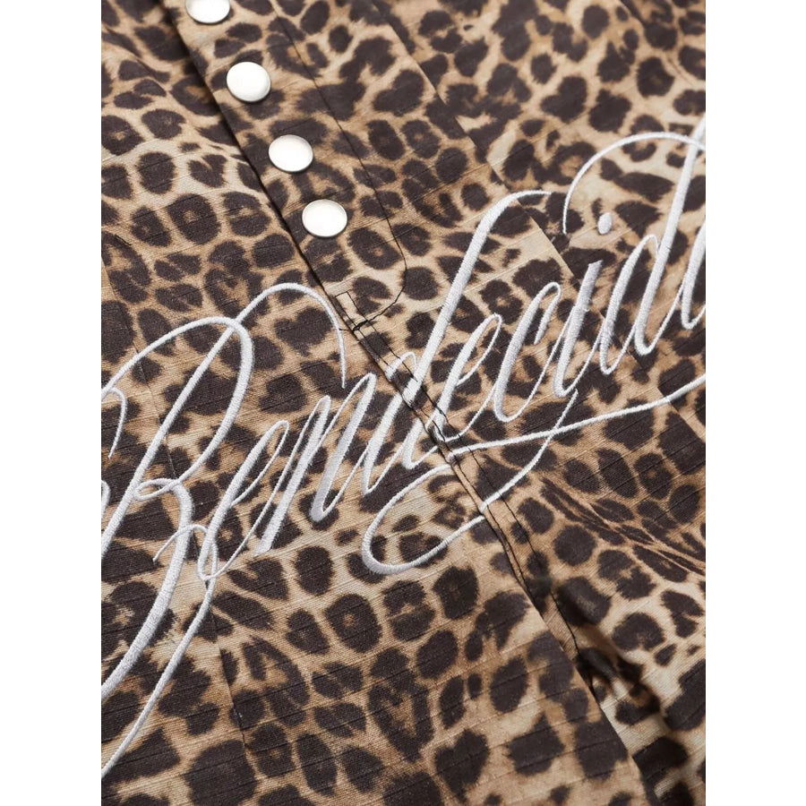 Men’s Leopard Print Cargo Capris Apparel and Accessories