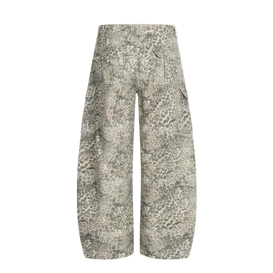 Men’s Leopard Print Cargo Pants Apparel and Accessories