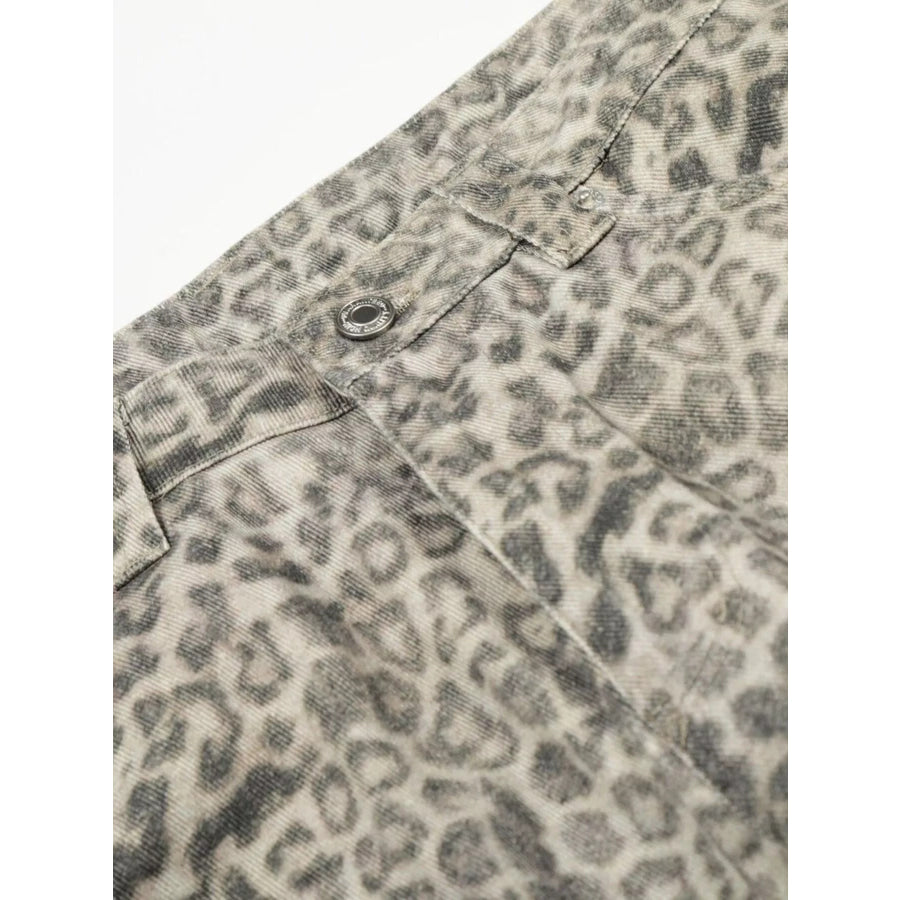 Men’s Leopard Print Cargo Pants Apparel and Accessories