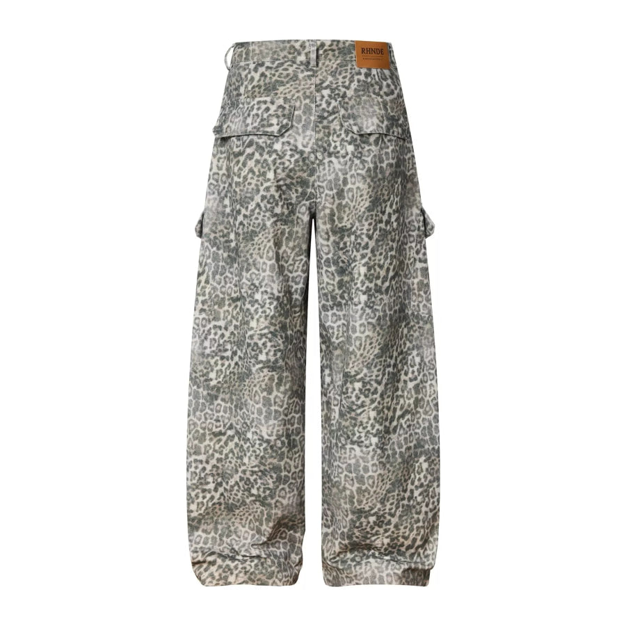 Men’s Leopard Print Cargo Pants Apparel and Accessories