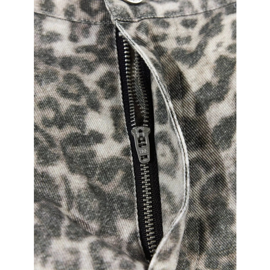 Men’s Leopard Print Cargo Pants Apparel and Accessories