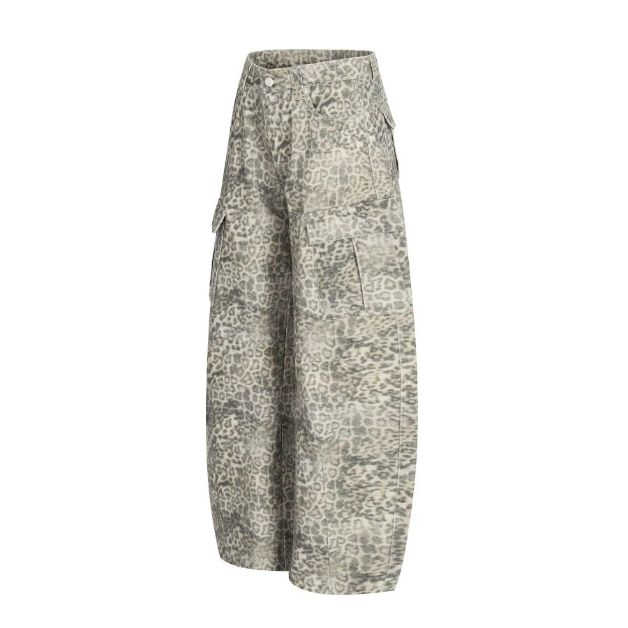 Men’s Leopard Print Cargo Pants Apparel and Accessories