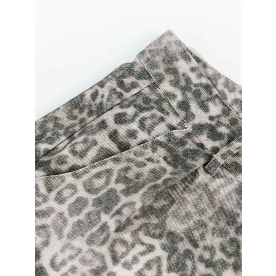 Men’s Leopard Print Cargo Pants Apparel and Accessories