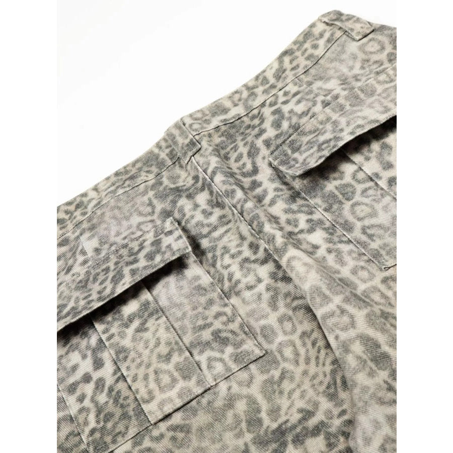 Men’s Leopard Print Cargo Pants Apparel and Accessories