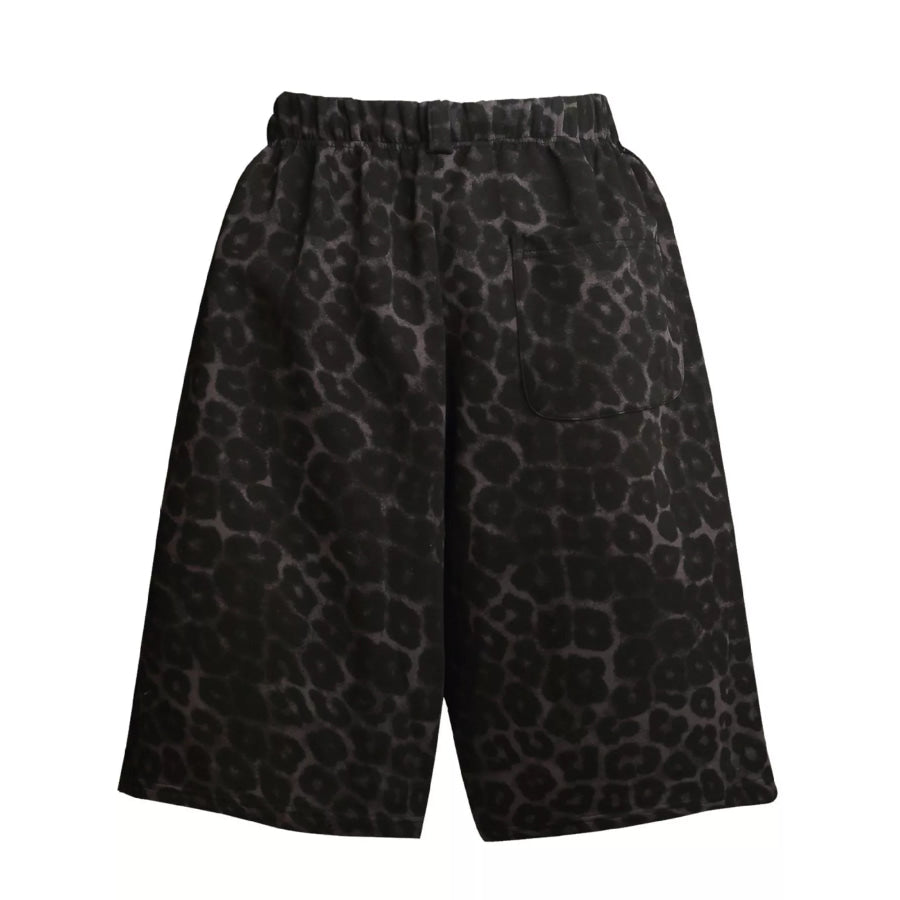 Men’s Leopard Print Casual Capris Apparel and Accessories