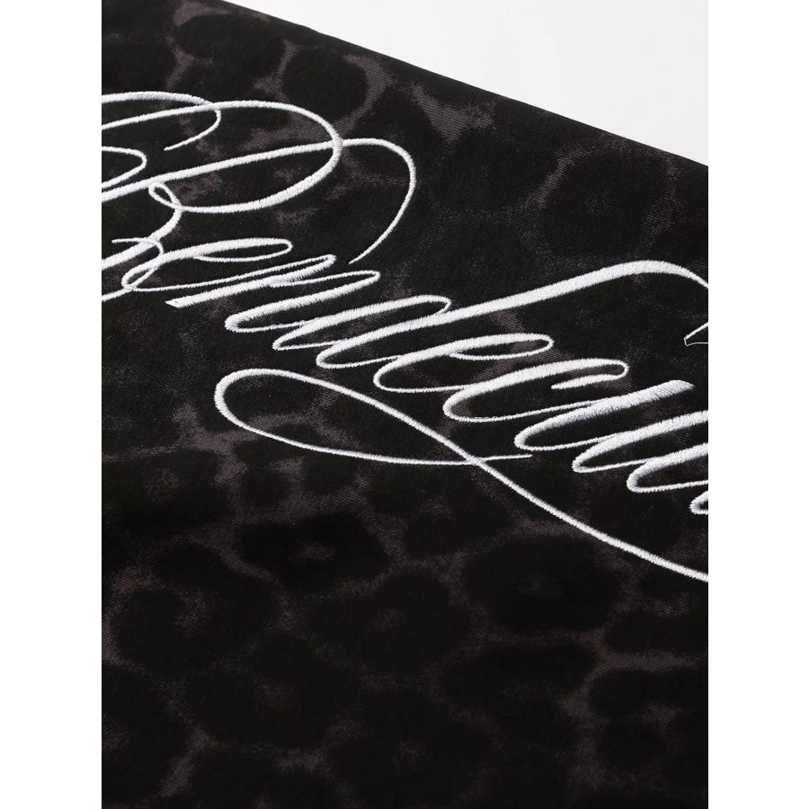 Men’s Leopard Print Casual Capris Apparel and Accessories