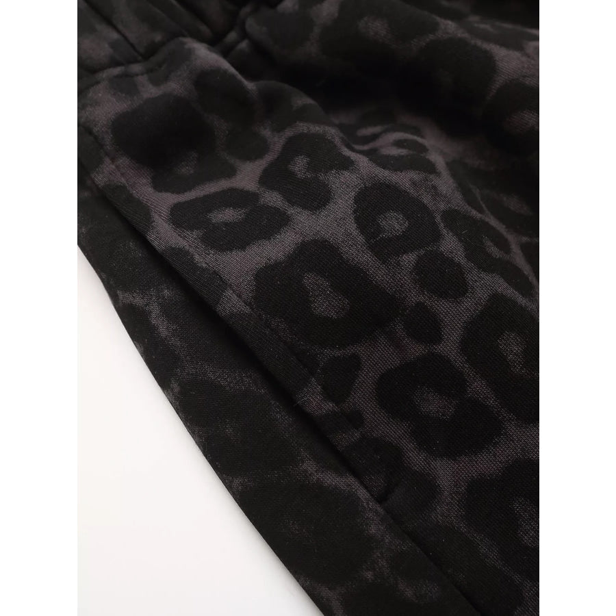 Men’s Leopard Print Casual Capris Apparel and Accessories