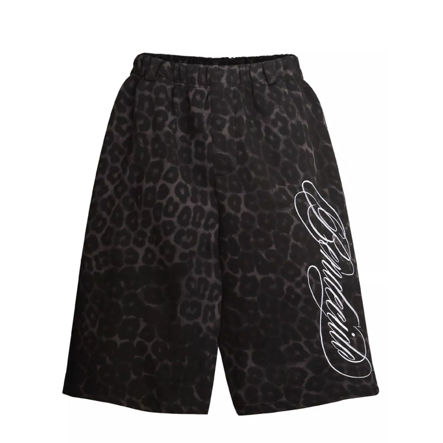Men’s Leopard Print Casual Capris Grey / M Apparel and Accessories