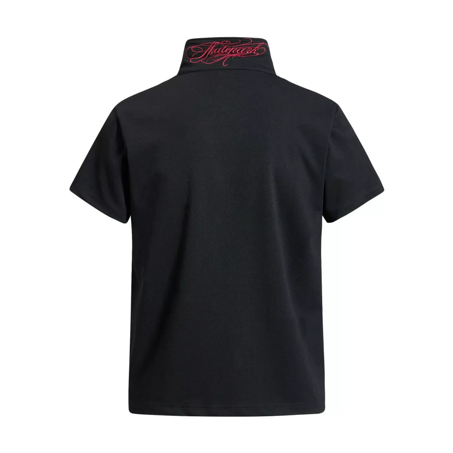 Men’s Letter Embroidered Short Sleeve Polo Apparel and Accessories