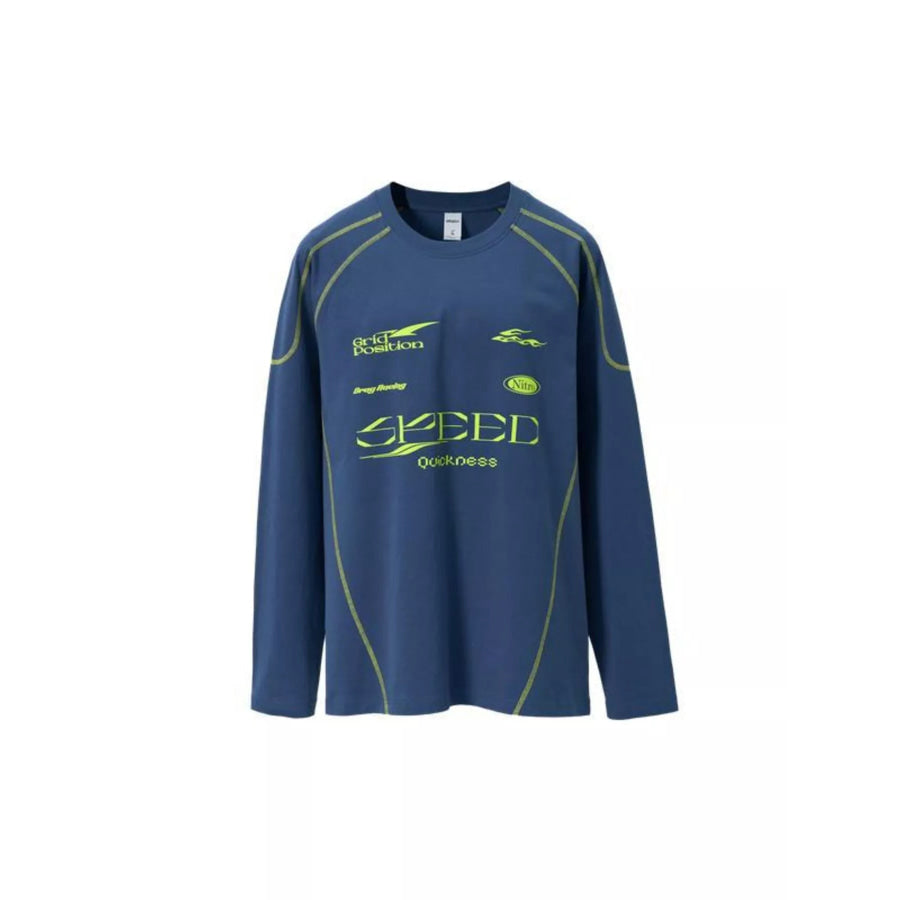 Men’s Letter Graphic Long Sleeve T-Shirt Apparel and Accessories
