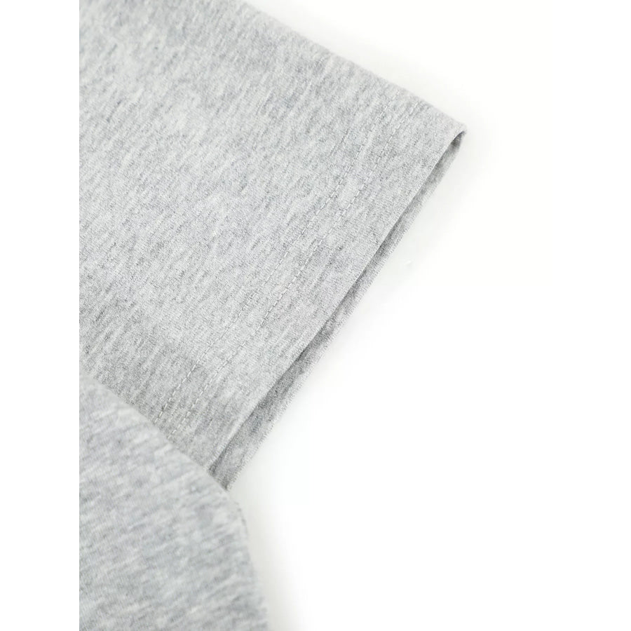 Men’s Letter Graphic Round Neck Short Sleeve T-Shirt