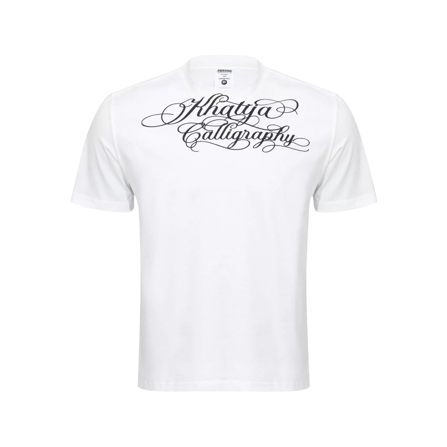 Men’s Letter Graphic Round Neck Short Sleeve T-Shirt White / M