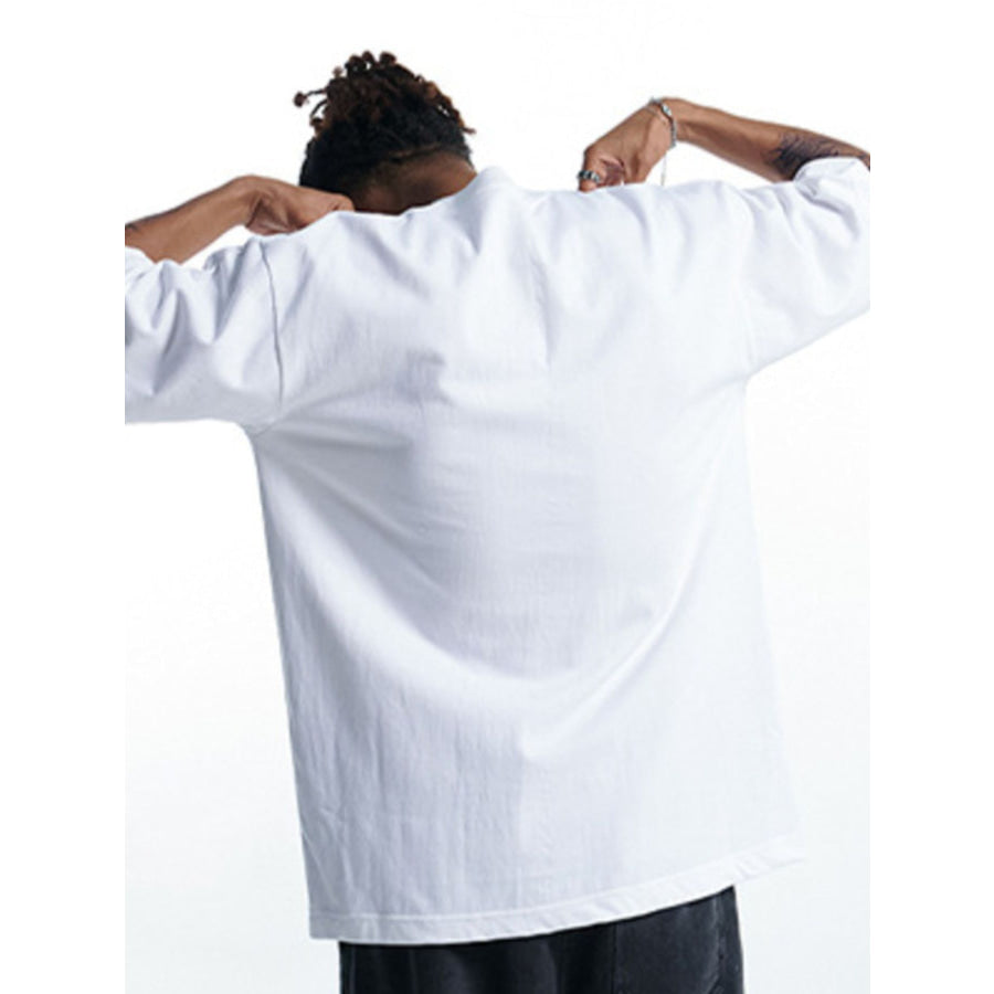 Men’s Letter Graphic Round Neck T-Shirt Apparel and Accessories