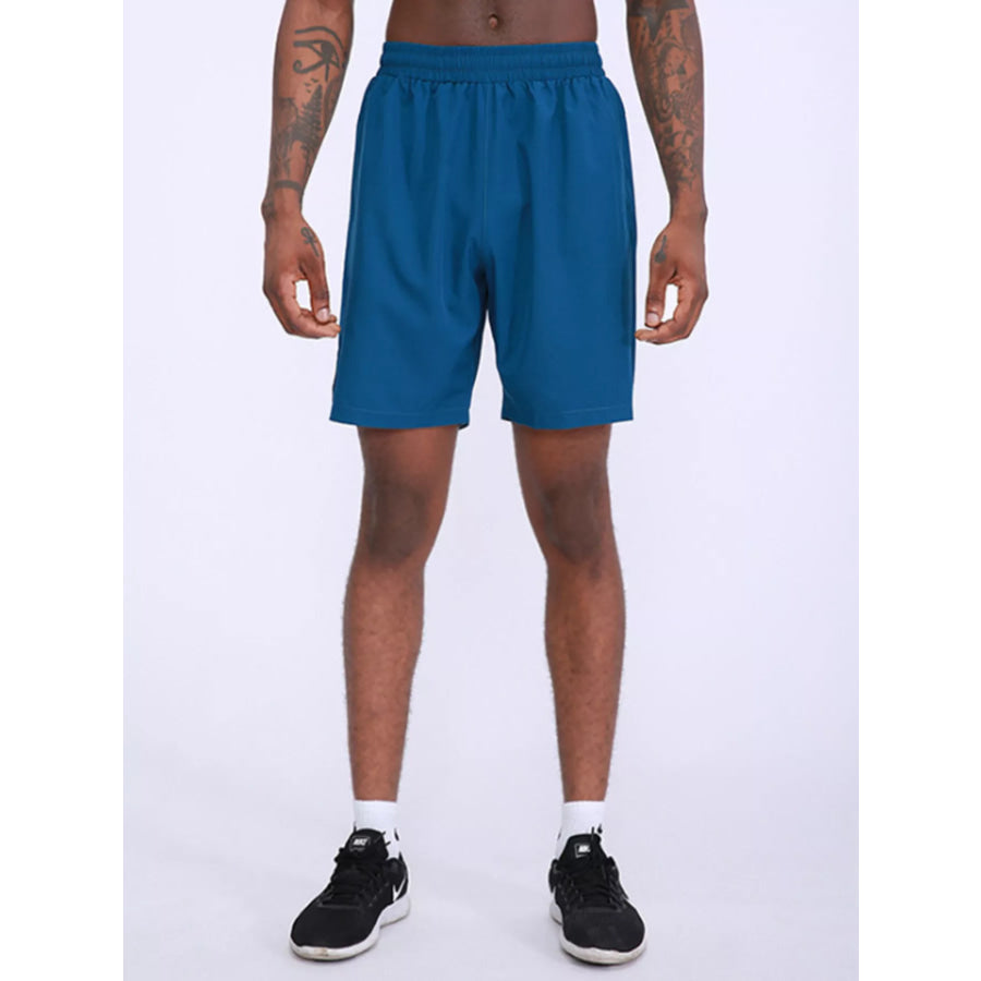 Men’s Lightweight Elastic Waist Shorts Blue / M Apparel and Accessories