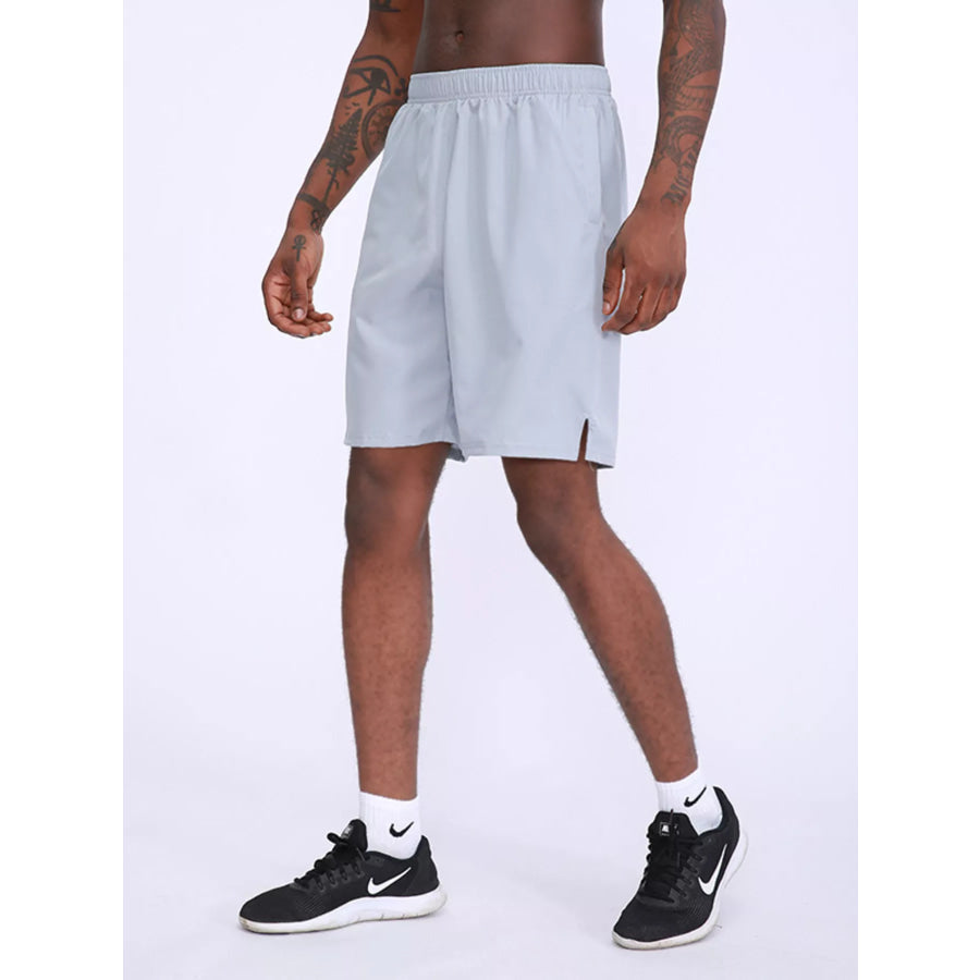 Men’s Lightweight Elastic Waist Shorts Light Gray / M Apparel and Accessories