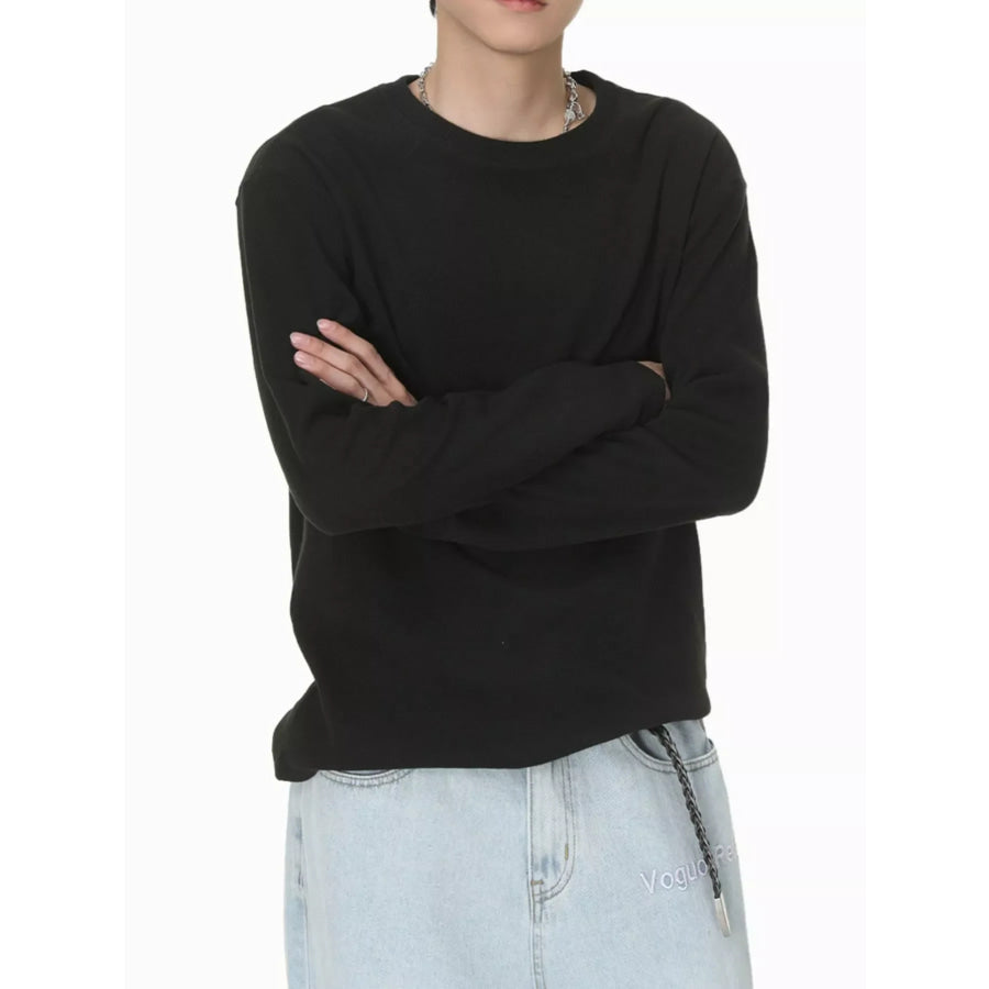 Men’s Long-Sleeve Crew Neck T-Shirt Apparel and Accessories