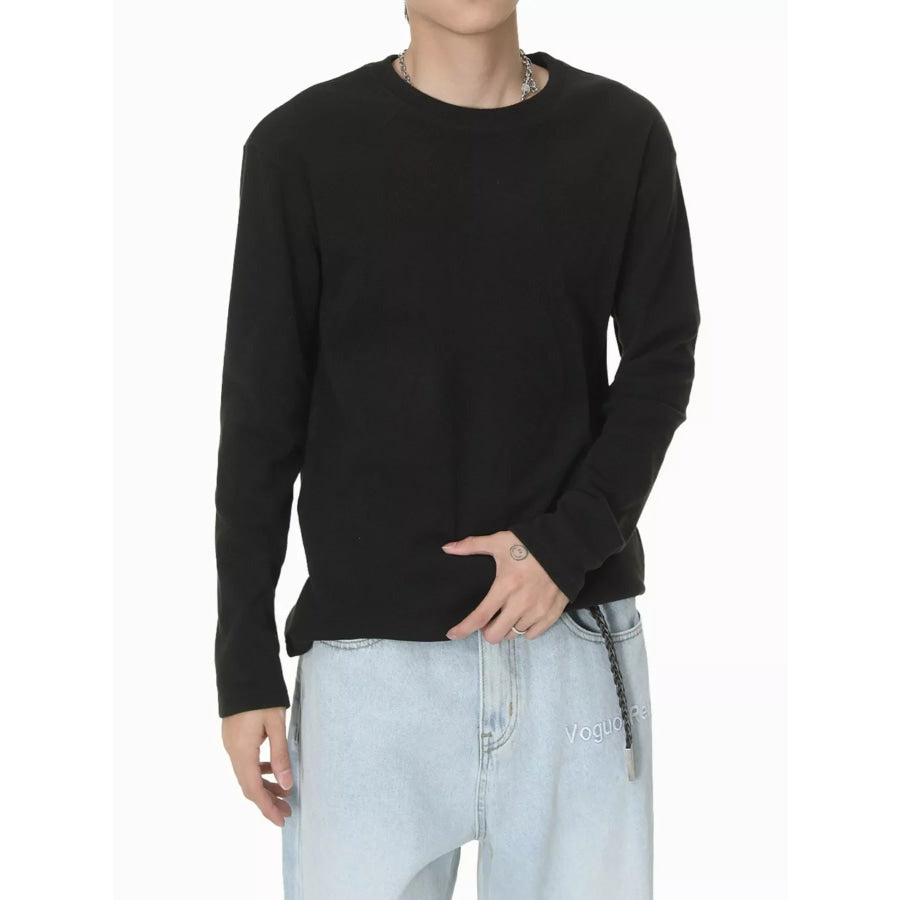 Men’s Long-Sleeve Crew Neck T-Shirt Apparel and Accessories