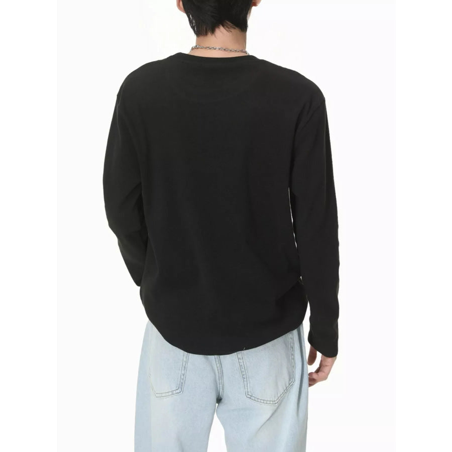 Men’s Long-Sleeve Crew Neck T-Shirt Apparel and Accessories