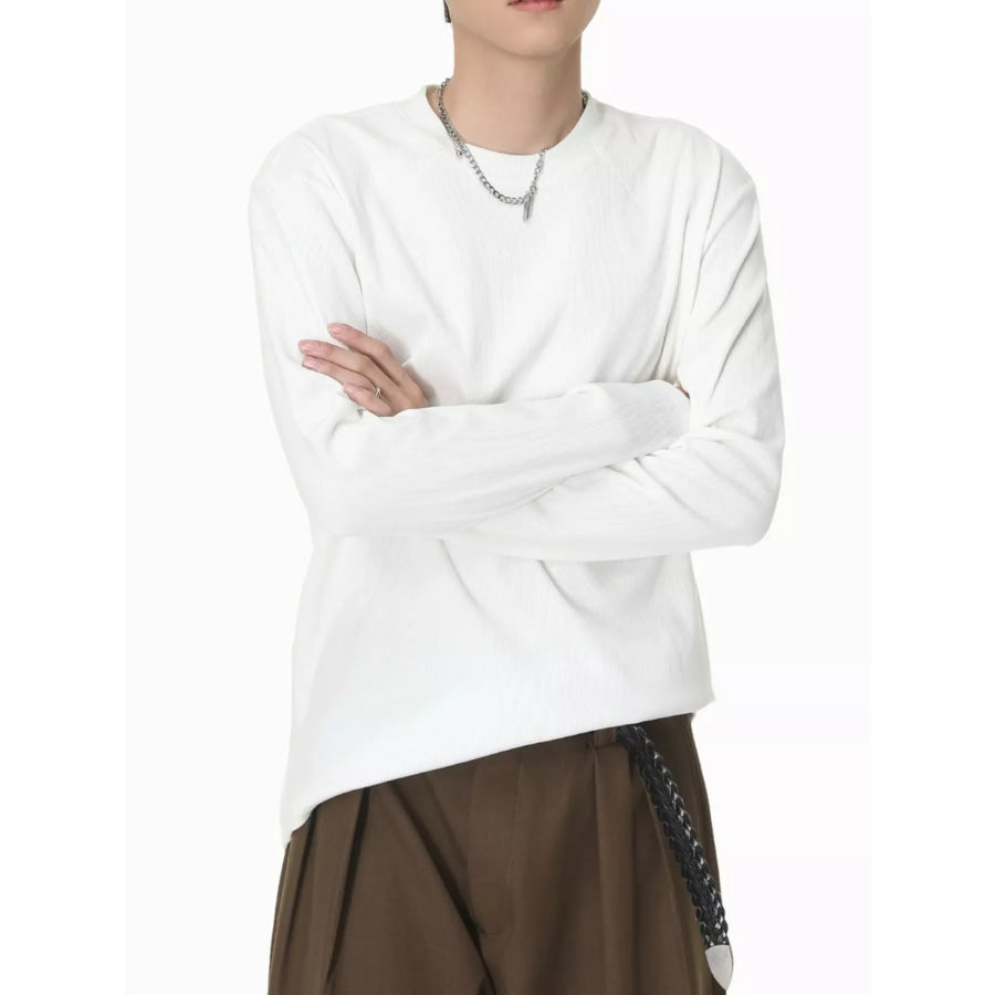 Men’s Long-Sleeve Crew Neck T-Shirt Apparel and Accessories