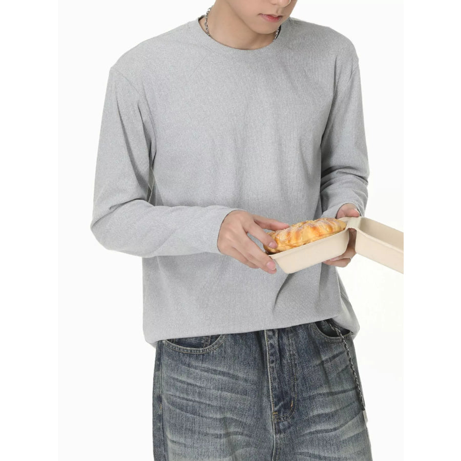 Men’s Long-Sleeve Crew Neck T-Shirt Apparel and Accessories
