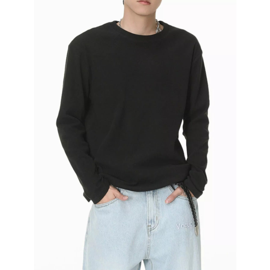 Men’s Long-Sleeve Crew Neck T-Shirt Apparel and Accessories