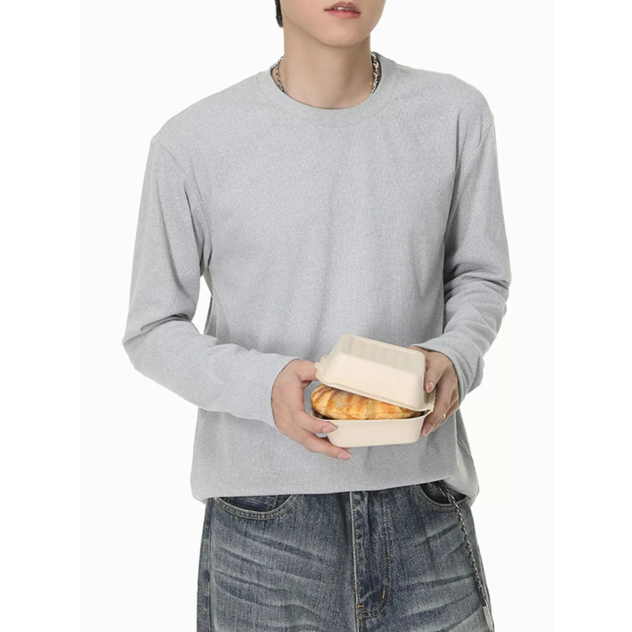 Men’s Long-Sleeve Crew Neck T-Shirt Apparel and Accessories