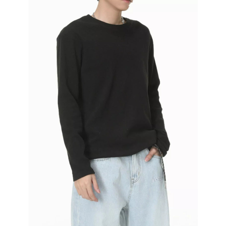 Men’s Long-Sleeve Crew Neck T-Shirt Apparel and Accessories