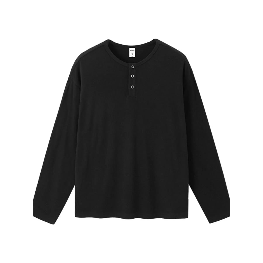 Men’s Long Sleeve Henley T-Shirt Apparel and Accessories