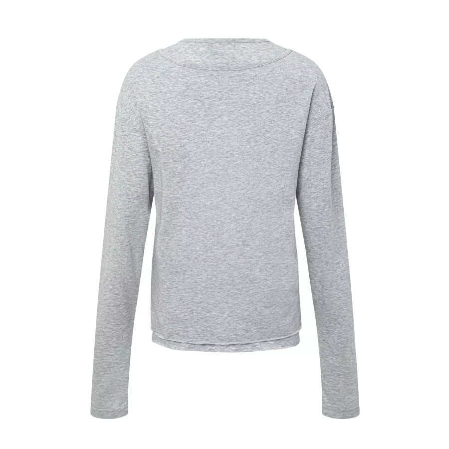 Men’s Long-Sleeve Round Neck T-Shirt Apparel and Accessories