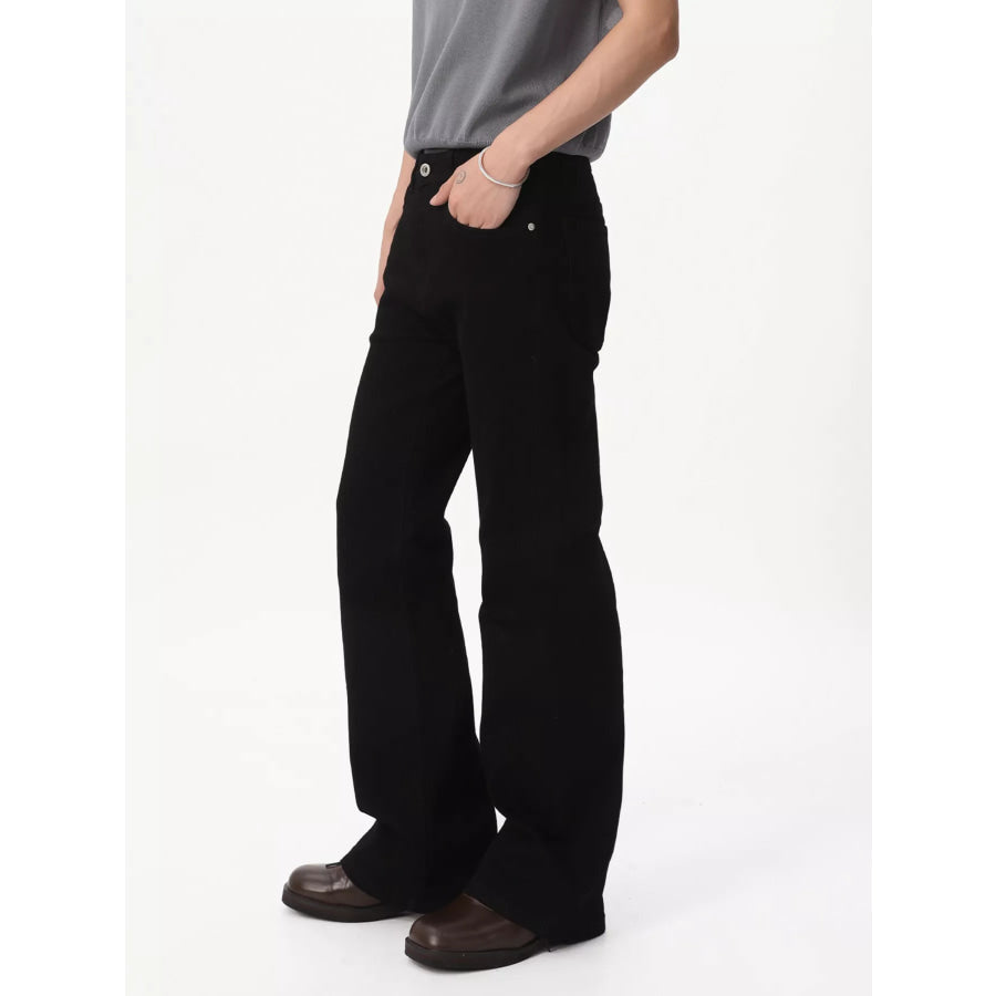 Men’s Loose Fit Bootcut Jeans Black / S Apparel and Accessories