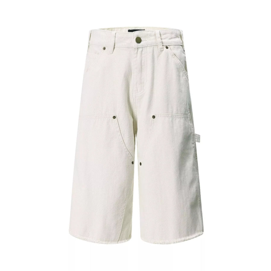 Men’s Loose Fit Capris Apricot / S Apparel and Accessories