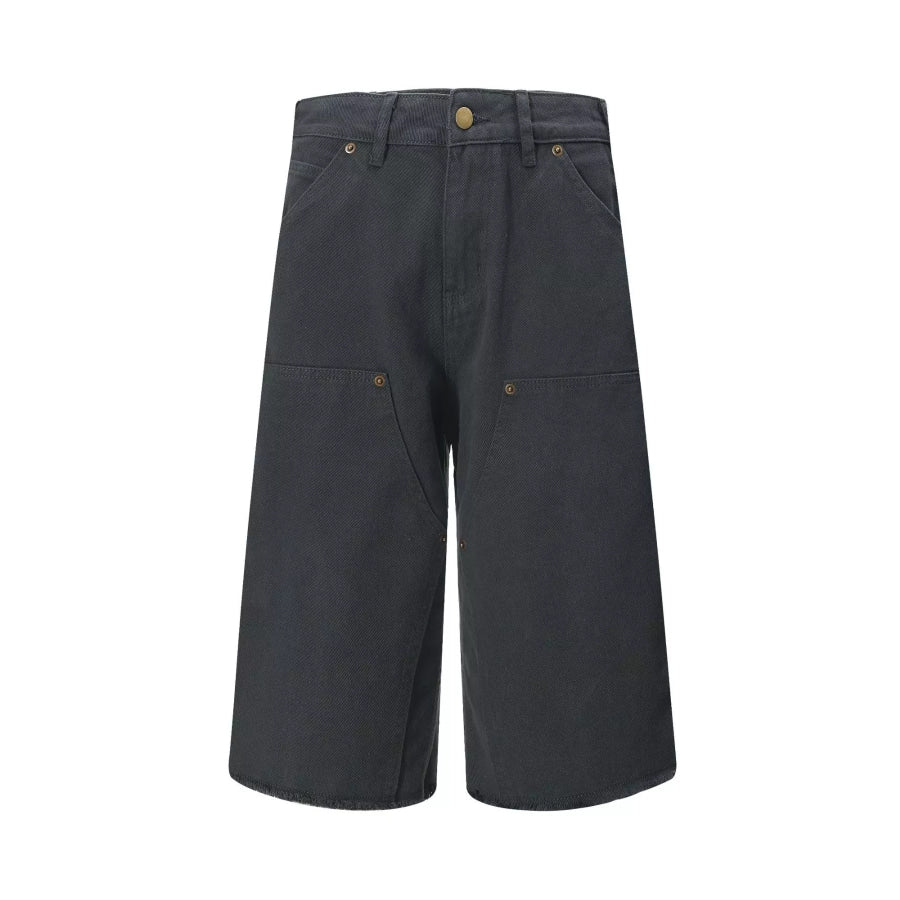 Men’s Loose Fit Capris Dark Gray / S Apparel and Accessories