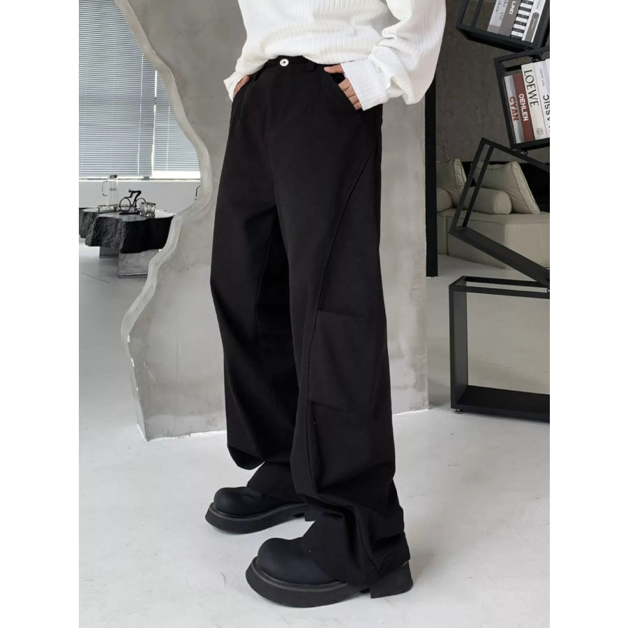 Men’s Loose Fit Cargo Pants Black / S Apparel and Accessories