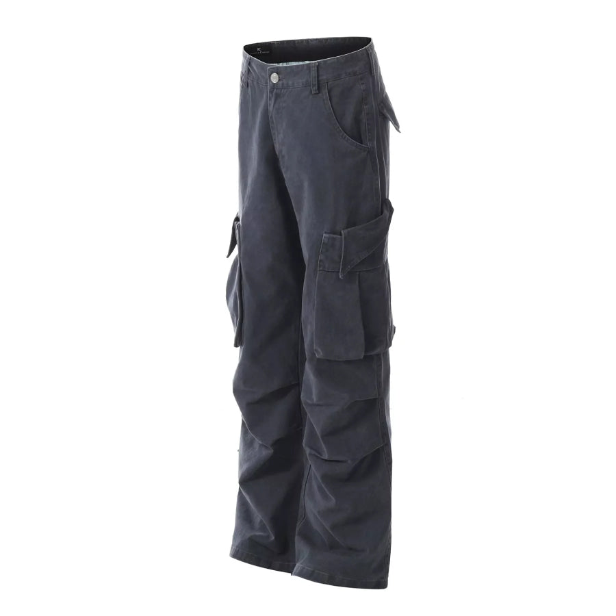 Men’s Loose Fit Cargo Pants Blue / S Apparel and Accessories