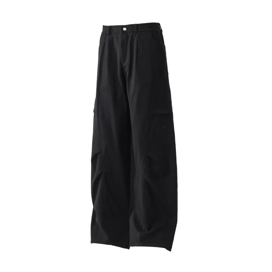 Men’s Loose Fit Cargo Pants Black / S Apparel and Accessories